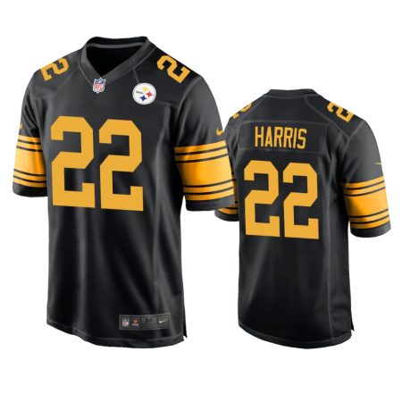 Pittsburgh Steelers Najee Harris Black Alternate Game Jersey