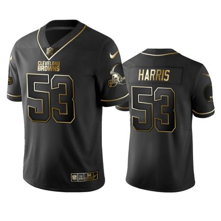 Browns Nick Harris Black Golden Edition Vapor Limited Jersey