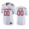 Oklahoma Sooners Custom White Game Jersey 3 oklahoma sooners custom white game jersey