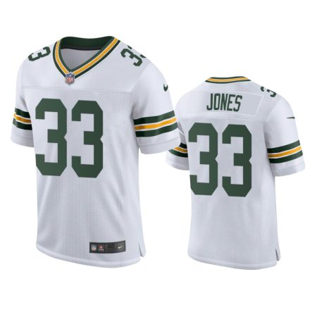 Green Bay Packers Aaron Jones White Classic Vapor Elite Jersey - Men's