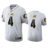 Brett Favre Packers White 100th Season Golden Edition Jersey 2 packers brett favre white golden edition 100th season jersey