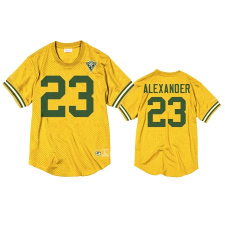 Green Bay Packers Jaire Alexander Gold Throwback 75th Anniversary Jersey