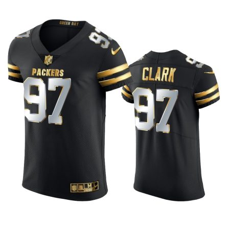 Green Bay Packers Kenny Clark Black 2020-21 Golden Edition Elite Jersey - Men's
