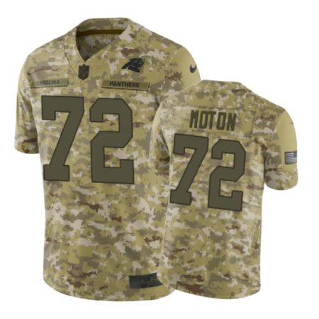 Carolina Panthers #72 2018 Salute to Service Taylor Moton Jersey Camo -Nike Limited