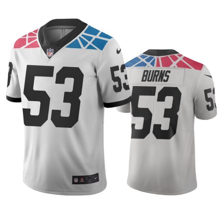 Carolina Panthers Brian Burns White City Edition Vapor Limited Jersey