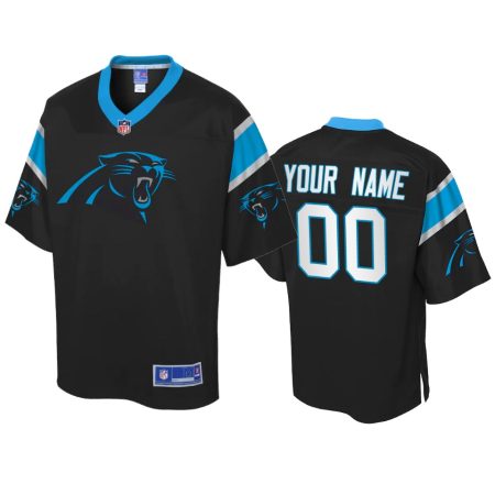 Carolina Panthers Custom Black Icon Jersey - Men's