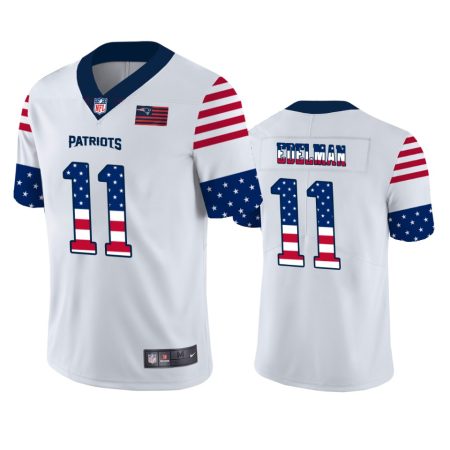 Julian Edelman New England Patriots White Stars & Stripes Independence Day Jersey