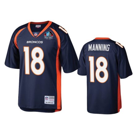 Denver Broncos Peyton Manning Navy Hall of Fame Patch Legacy Replica Jersey