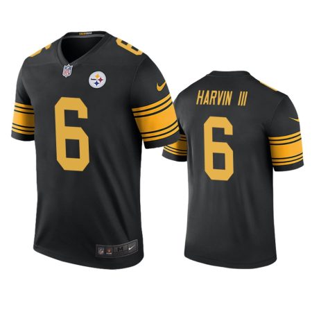 Pittsburgh Steelers Pressley Harvin III Black Color Rush Legend Jersey