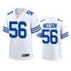 Indianapolis Colts Quenton Nelson 2021 White Throwback Game Jersey 3 quenton nelson colts white throwback game jersey