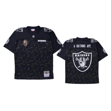 Las Vegas Raiders Black BAPE x NFL Legacy Jersey