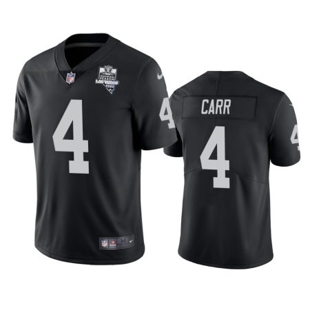 Las Vegas Raiders Derek Carr Black 2020 Inaugural Season Vapor Limited Jersey - Men's