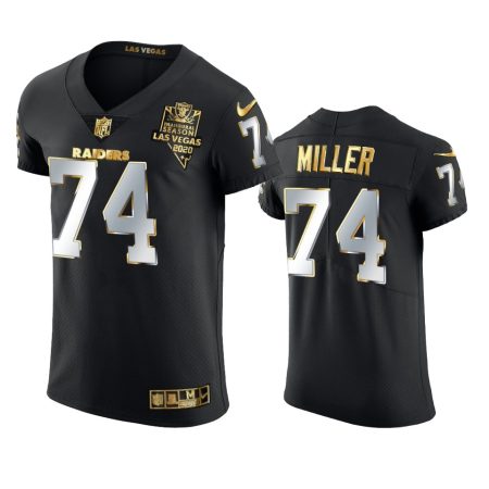Las Vegas Raiders Kolton Miller Black 2020-21 Golden Edition Elite Jersey - Men's