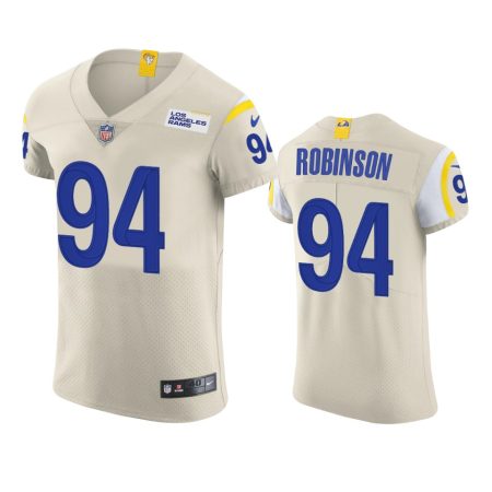 Los Angeles Rams A'Shawn Robinson Cream Vapor Elite Jersey - Men's