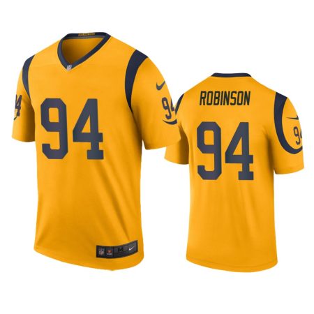 Los Angeles Rams A'Shawn Robinson Gold Color Rush Legend Jersey - Men's