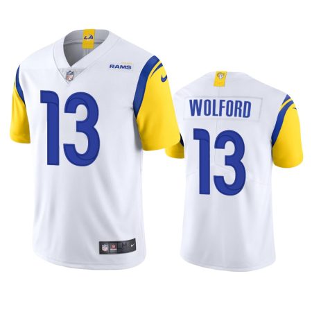 Los Angeles Rams John Wolford White Vapor Limited Jersey
