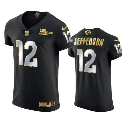 Los Angeles Rams Van Jefferson Black Golden Edition Vapor Elite Jersey - Men's