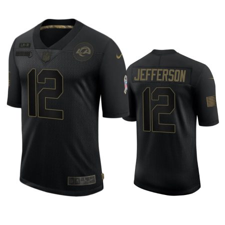 Los Angeles Rams Van Jefferson Black 2020 Salute to Service Limited Jersey