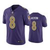 Baltimore Ravens #8 Men's Purple Lamar Jackson Color Rush Limited Jersey 2 ravens 8 lamar jackson purple color rush limited jersey