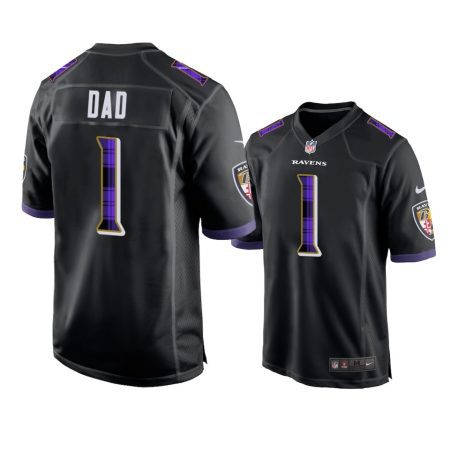 Baltimore Ravens Black 2022 Father's Day Jersey - Men's