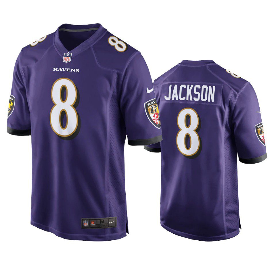 Baltimore Ravens Lamar Jackson Purple Game Jersey 1 ravens lamar jackson purple game jersey 0a