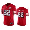 Ross Dwelley San Francisco 49ers Scarlet Vapor Limited Jersey 3 ross dwelley 49ers scarlet vapor jersey