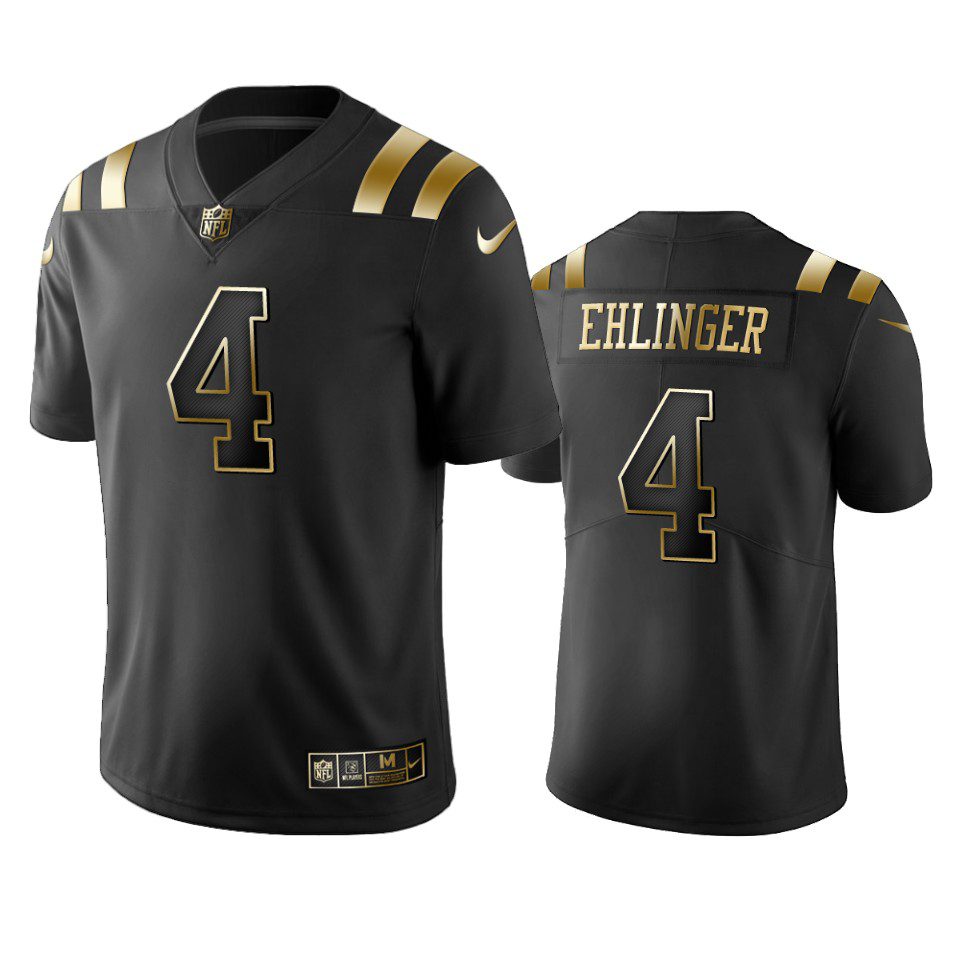 Colts Sam Ehlinger Black Golden Edition Vapor Limited Jersey 1 sam ehlinger colts black golden edition jersey