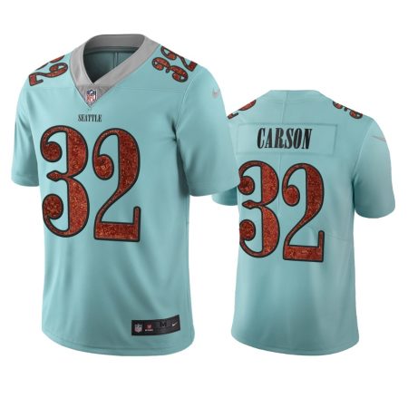 Seattle Seahawks Chris Carson Light Blue City Edition Vapor Limited Jersey