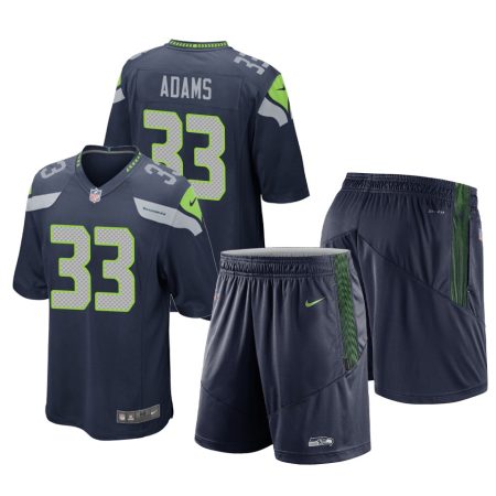Seattle Seahawks Jamal Adams College Navy Game Shorts Jersey