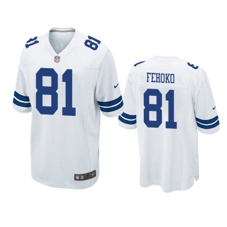 Dallas Cowboys Simi Fehoko White Game Jersey