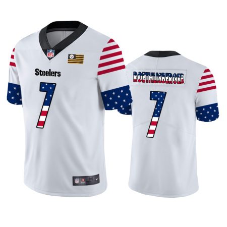 Ben Roethlisberger Pittsburgh Steelers White Independence Day Stars & Stripes Jersey