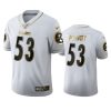 Maurkice Pouncey Steelers White 100th Season Golden Edition Jersey 2 steelers maurkice pouncey white golden edition 100th season jersey