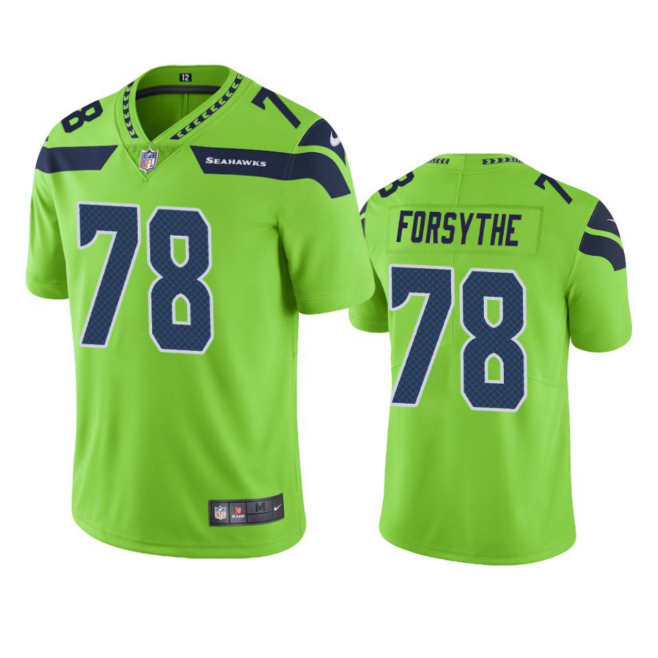 Color Rush Limited Seattle Seahawks Stone Forsythe Green Jersey 1 stone forsythe seahawks color rush limited green jersey