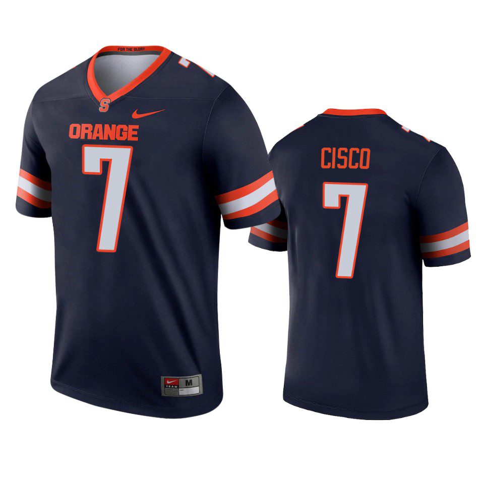 Syracuse Orange Andre Cisco Navy Legend Jersey 1 syracuse orange andre cisco navy legend jersey