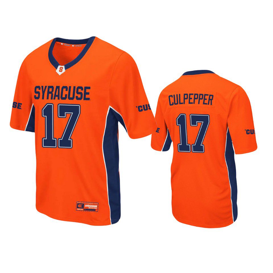 Syracuse Orange Rex Culpepper Orange Max Power Jersey 1 syracuse orange rex culpepper orange max power jersey