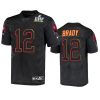 Super Bowl 55 Tom Brady GOAT Black Jersey 2 tampa bay buccaneers tom brady black super bowl 55 jersey