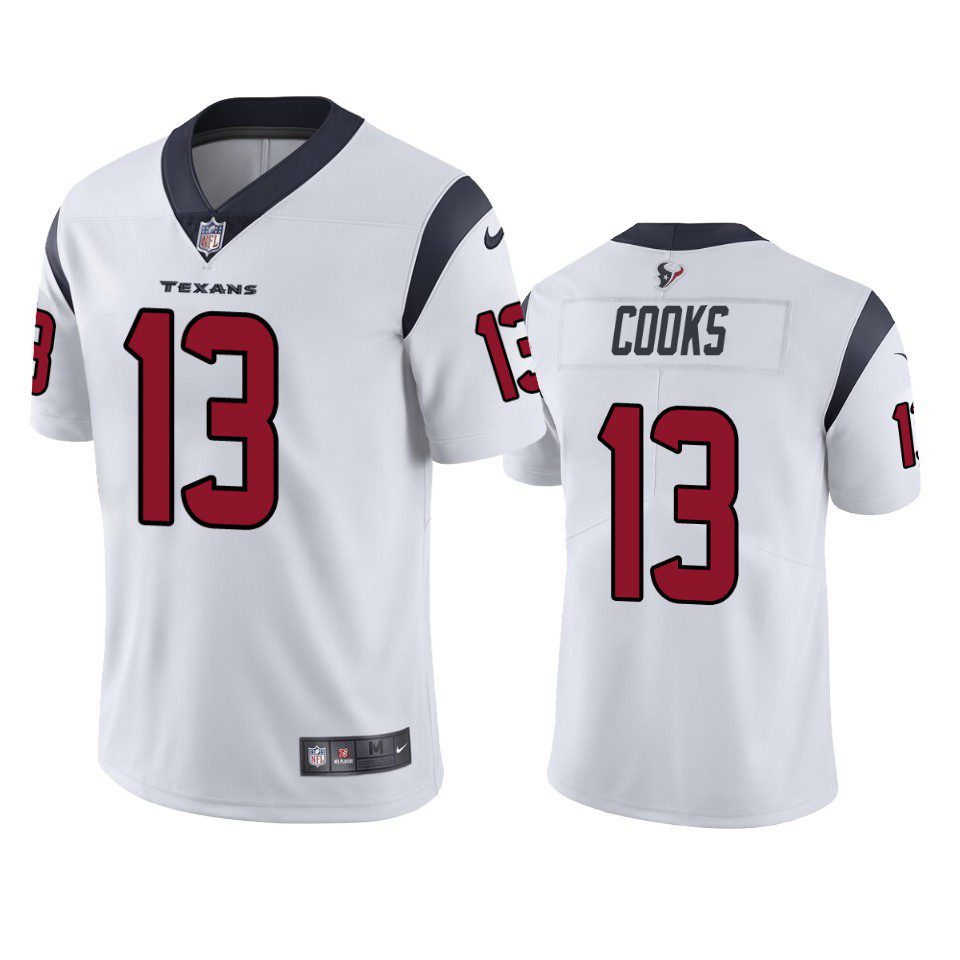 Brandin Cooks Houston Texans White Vapor Limited Jersey 1 texans brandin cooks white vapor jersey