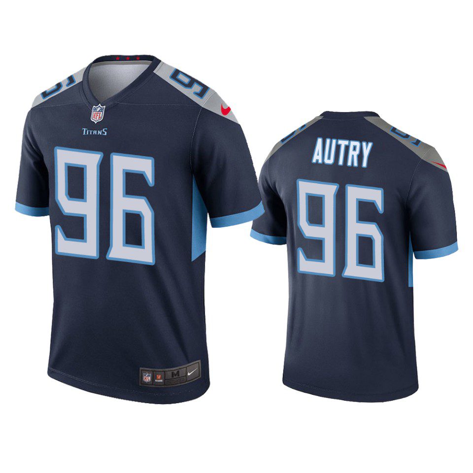 Tennessee Titans Denico Autry Navy Legend Jersey 1 titans denico autry navy legend jersey