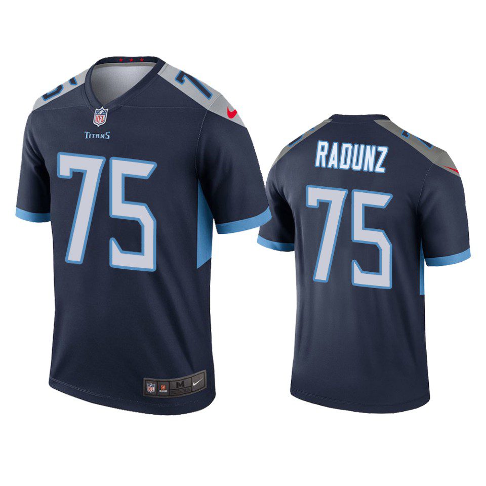 Tennessee Titans Dillon Radunz Navy Legend Jersey 1 titans dillon radunz navy legend jersey
