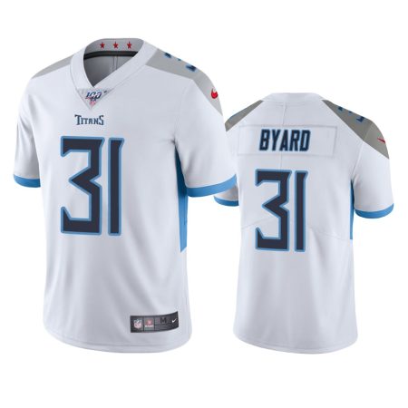 Tennessee Titans Kevin Byard White 100th Season Vapor Limited Jersey