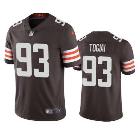 Tommy Togiai Cleveland Browns Brown Vapor Limited Jersey