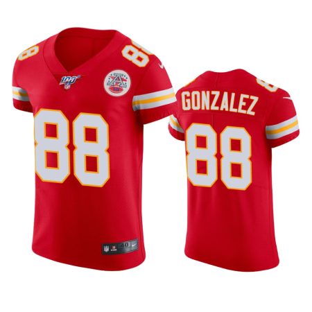 Kansas City Chiefs Tony Gonzalez Red 100th Season Vapor Elite Jersey