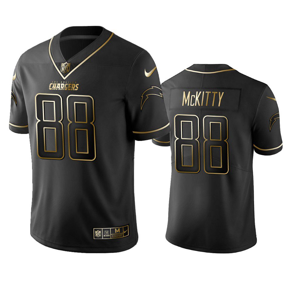 Chargers Tre' McKitty Black Golden Edition Vapor Limited Jersey 1 tre mckitty chargers black golden edition jersey