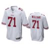 San Francisco 49ers Trent Williams White Game Jersey 2 trent williams 49ers white game jersey