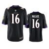 Baltimore Ravens Tylan Wallace Black Game Jersey 2 tylan wallace ravens black game jersey