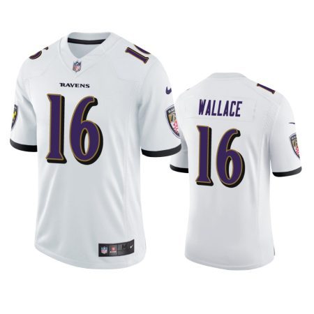 Tylan Wallace Baltimore Ravens White Vapor Limited Jersey