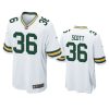 Green Bay Packers Vernon Scott White Game Jersey 3 vernon scott packers white game jersey