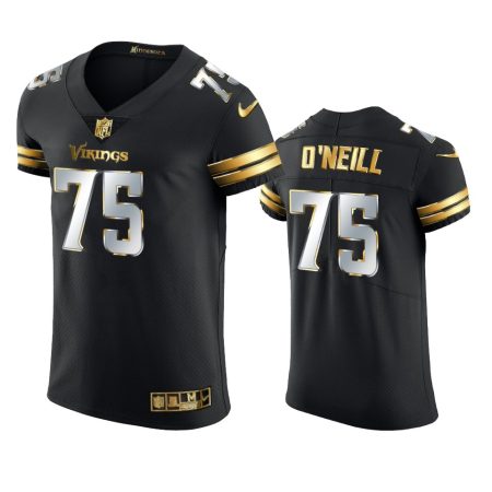 Minnesota Vikings Brian O'neill Black Golden Edition Vapor Elite Jersey - Men's