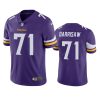 Christian Darrisaw Minnesota Vikings Purple Vapor Limited Jersey 2 vikings christian darrisaw purple vapor jersey