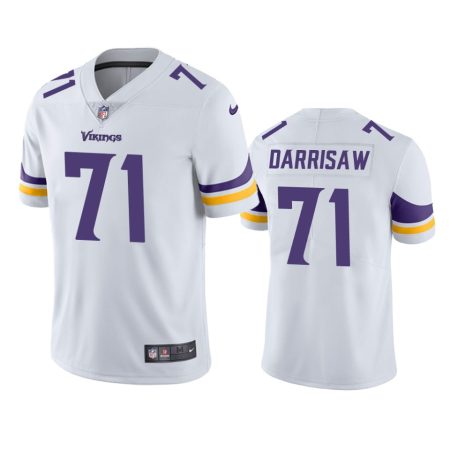 Christian Darrisaw Minnesota Vikings White Vapor Limited Jersey